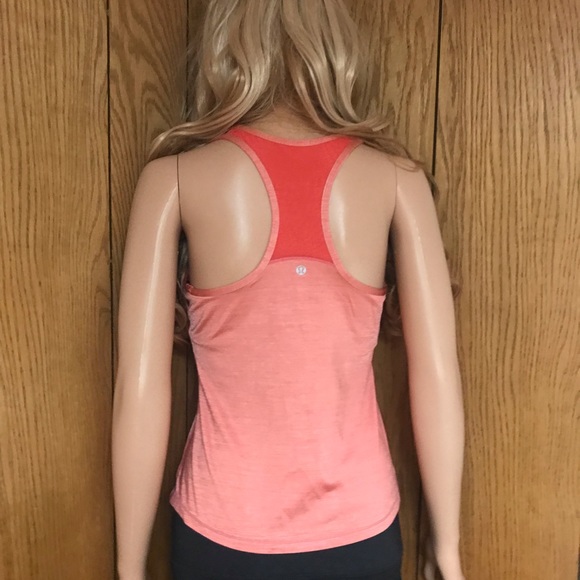 Lululemon Cool Racerback orange Material Luxtreme Size None - Picture 10 of 12